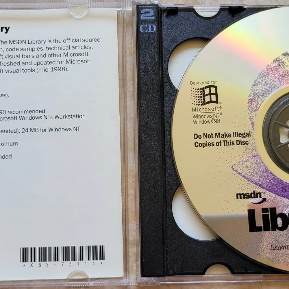 Vintage CD - Microsoft Visual Studio 6.0 by MSDN Library